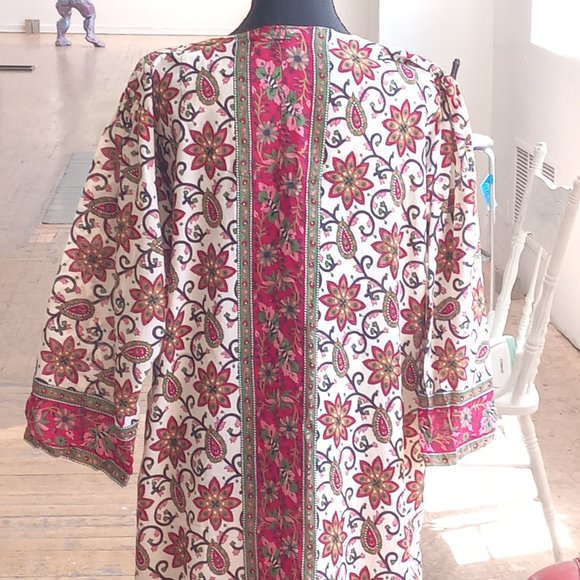 Vintage Floral Maxi Mumu - Picture 9 of 10